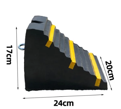 Portable Triangular Wooden Rubber Anti-skid Device Anti-slip Car Truck Plastic Slope Pad Rubber Plastic Wheel Stopper