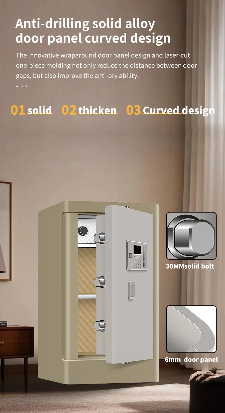 CEQSAFE Anti-Theft Electronic Safe Box Steel Household Safe with Fingerprint Lock for Home details