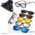 cover mirror men’s and women’s multi-lens color film sunglasses magnetic polarized driving sunglasses (spring leg TR)