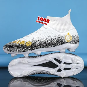 Custom Men's Women's Kids Soccer Football Boots Professional Cleats Antiskid TF/FG Outdoor Autumn Shoes