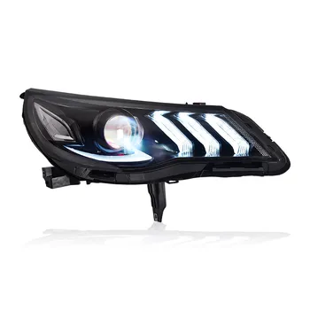 Headlight Assembly for Chevrolet Malibu 2016-2018 DRL Sequential Turn Signal LED Dual Beam Lens