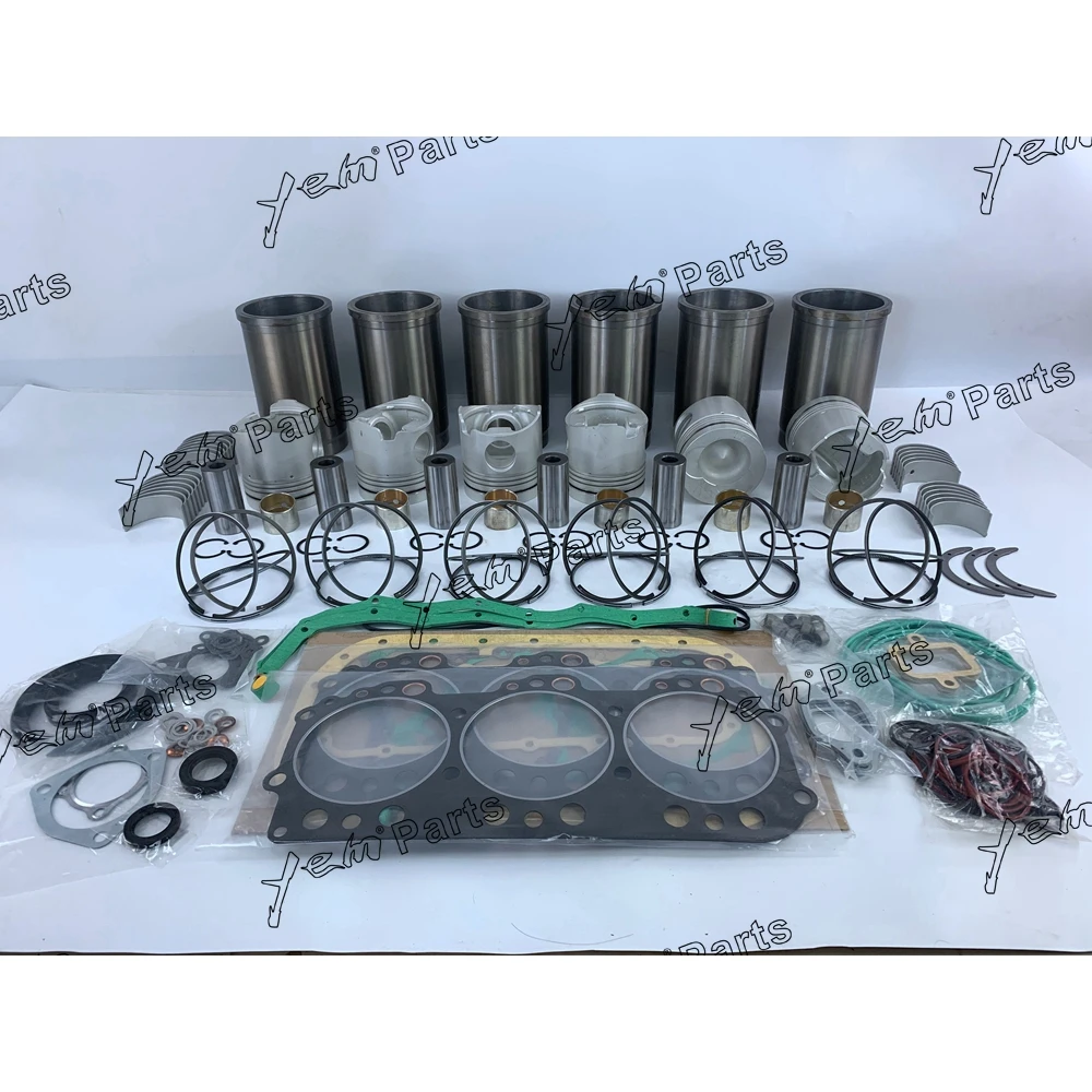 EK130 Engine Overhaul Kit With Cylinder Gasket Piston Ring Liner Engine Bearings Set for Hino Original Excavator Part