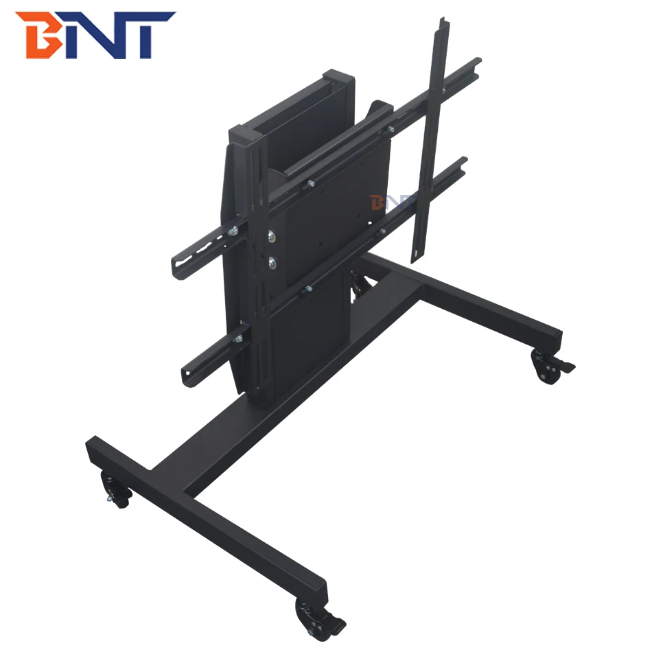 BNT 90 Degree Folding 40 to 70 Inch Floor Stand  Tv Mount Bracket Mobile Cart With Brake Wheel