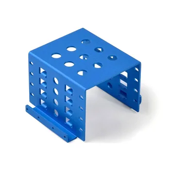 High Precision Custom Stainless Steel Laser Cutting Bending Box with Glossy Anodized Finish Sheet Metal Fabrication Parts