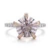 Anillo de plata 925 con diamante de laboratorio