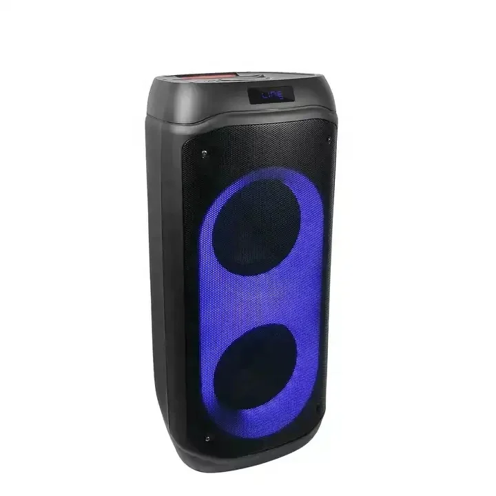 Ndr Stock Dual 8inches Original Sound Dj Sound Speaker System Home Theater  Blue Tooth Party Speaker With Two Wireless Mic - Buy Dual 8 Inch Party 