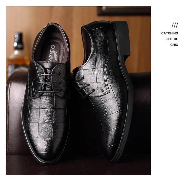 2022 Spring New Business Leather Shoes Men's Breathable Leisure Work Leather Shoes