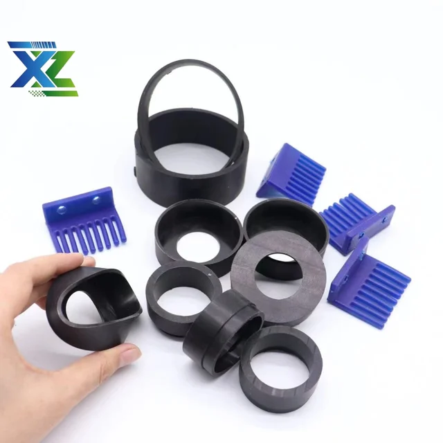 Silicone EPDM rubber miscellaneous parts flat shape cutting process sealing gasket customized manufacturing machinery