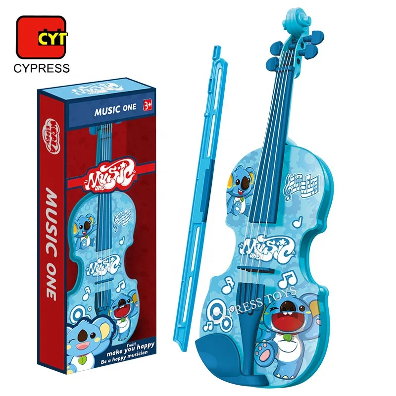 Cartoon Kids Musical Instruments Guitar Toy Plastic Violin Toy