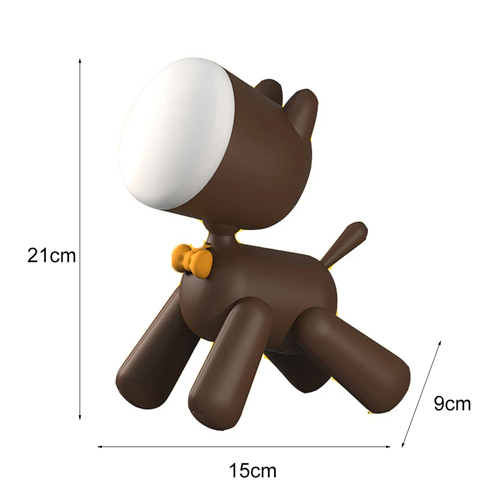 Novelty Table Lamps Restaurant Warm White Relax Atmosphere Usb Dog Rechargeable Desk Reading Lights