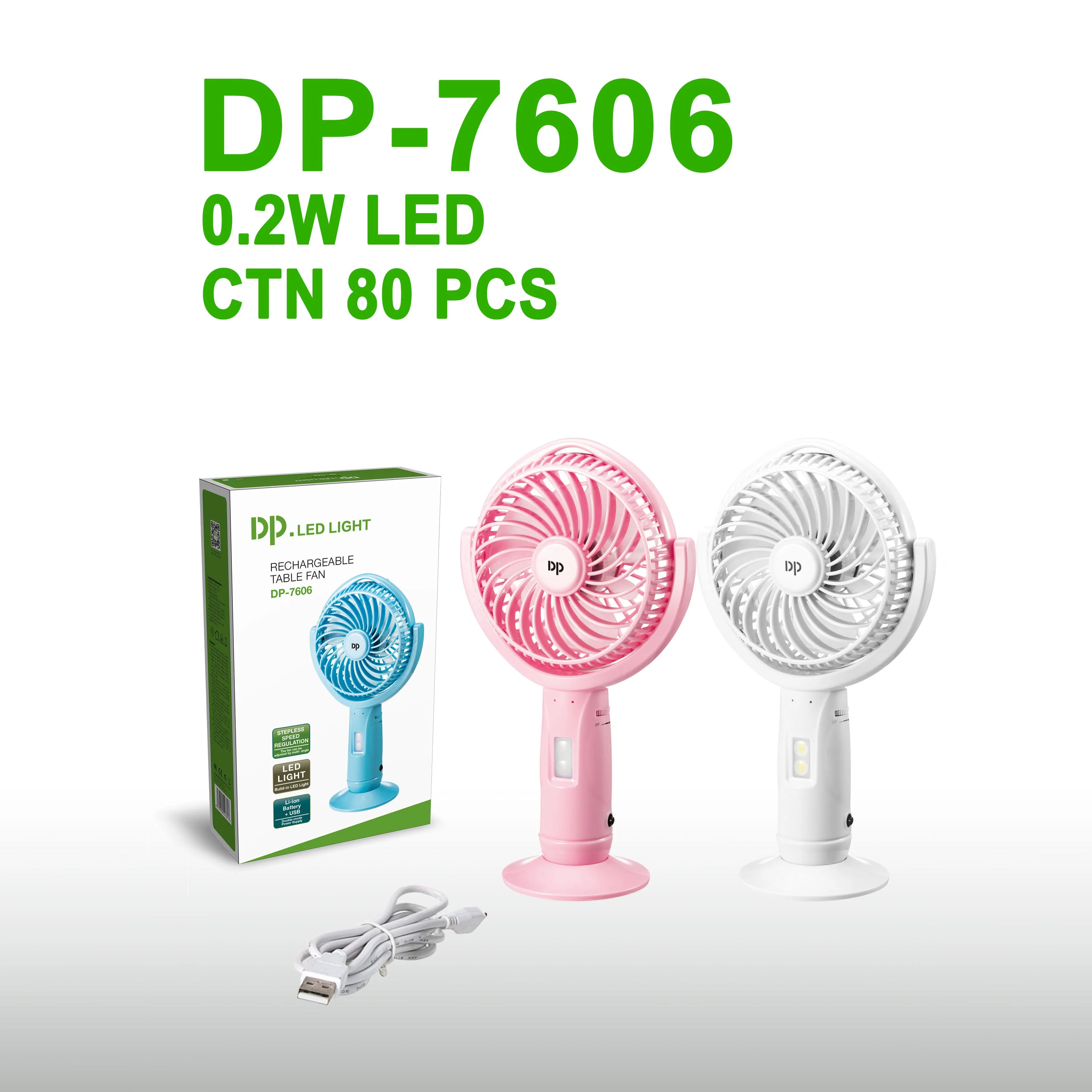 Dp7626 Ac/dc 2000mah Battery Chargeable Electronic Smart Table Usb