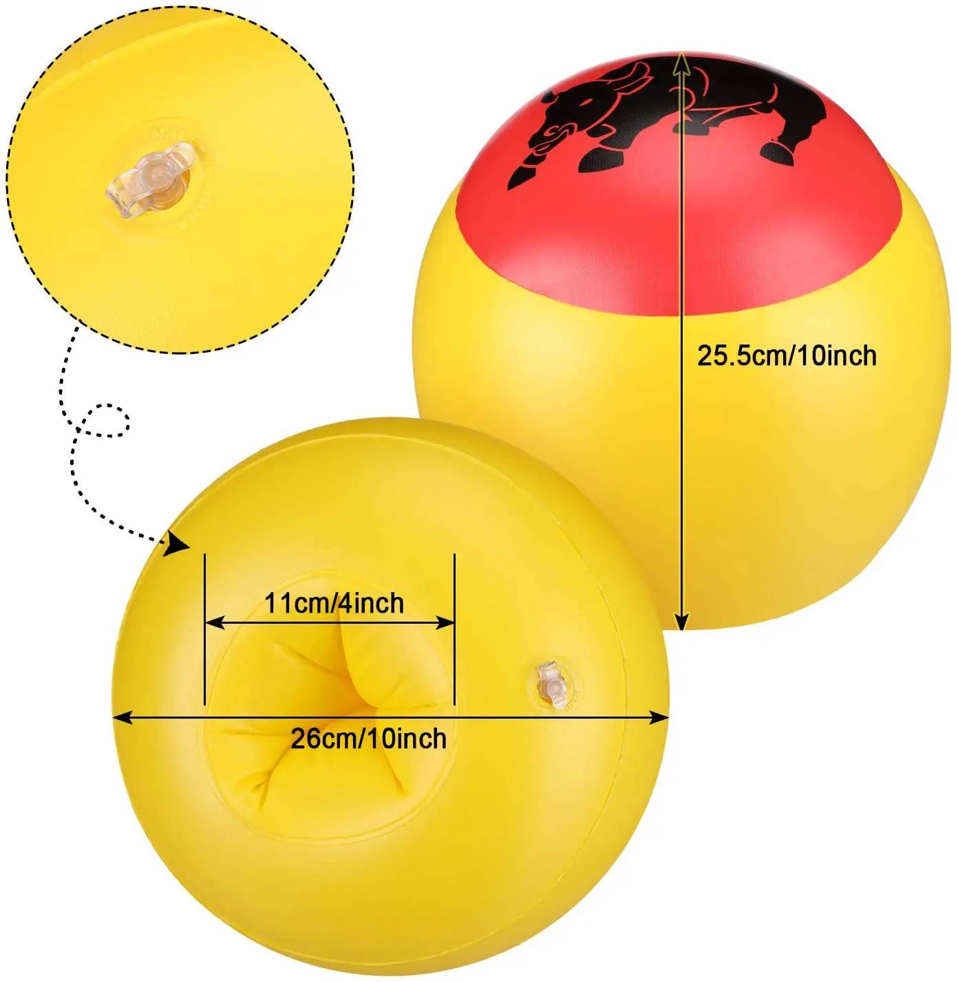 Дешевые Желтые красные детские боксерские игрушки, флокирующие надувные боксерские перчатки из ПВХ