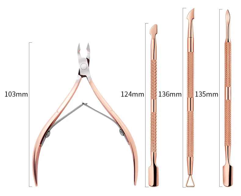 product factory hot sale cuticle nipper cover pedicure tools sharp gold cuticle nipper-7