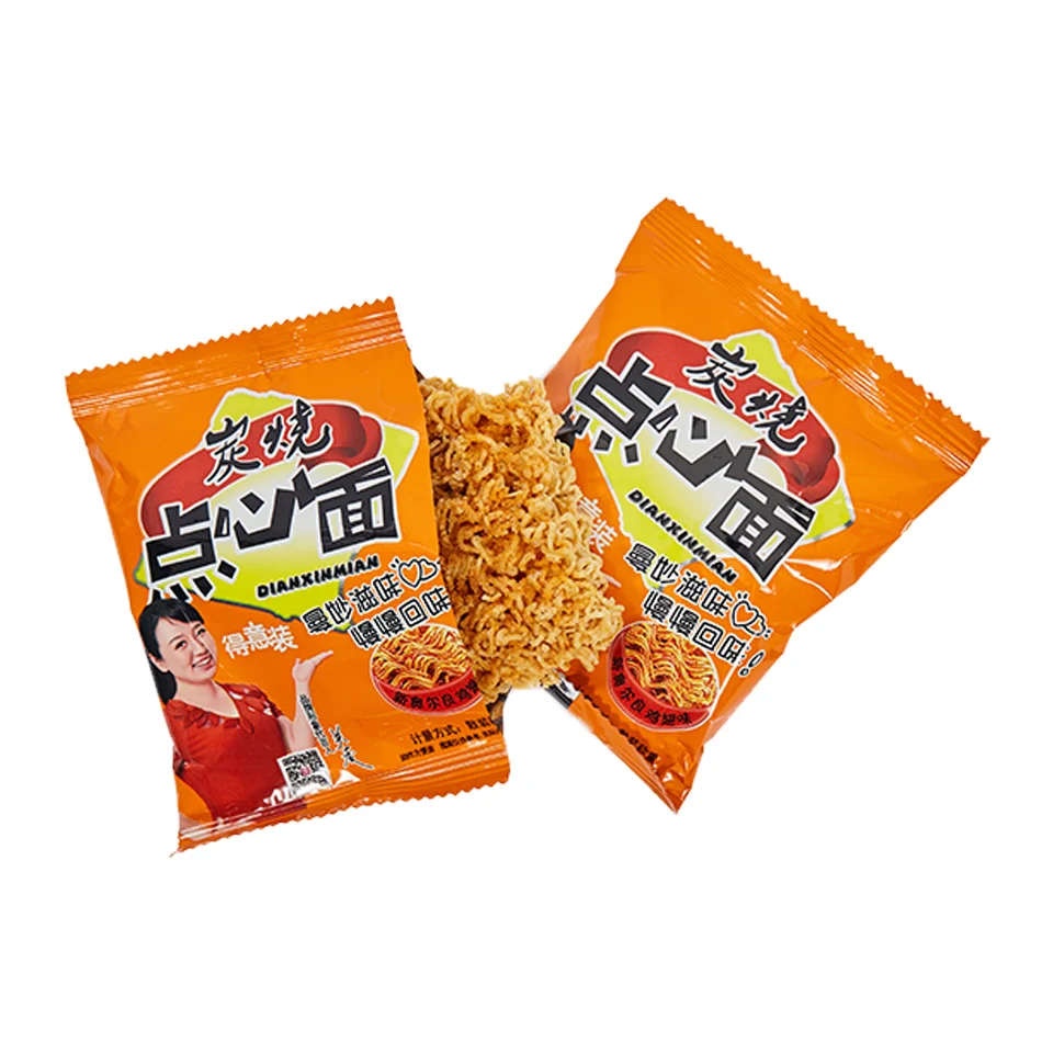 Китайское производство высокое качество низкая цена 25 г хрустящая лапша закуска быстрого приготовления со вкусом тушеной говядины