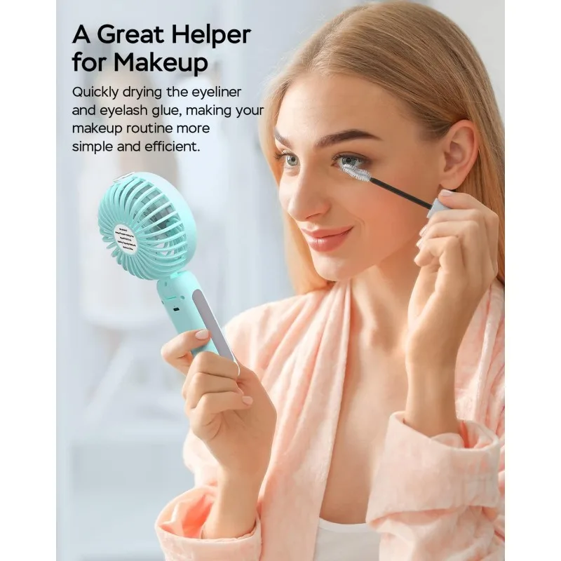 Tragbarer, faltbarer Luftbefeuchter für den Außenbereich, ideal als Mini-Klimagerät oder tragbarer Make-up-Ventilator – das perfekte Sommergeschenk!_voghion.com