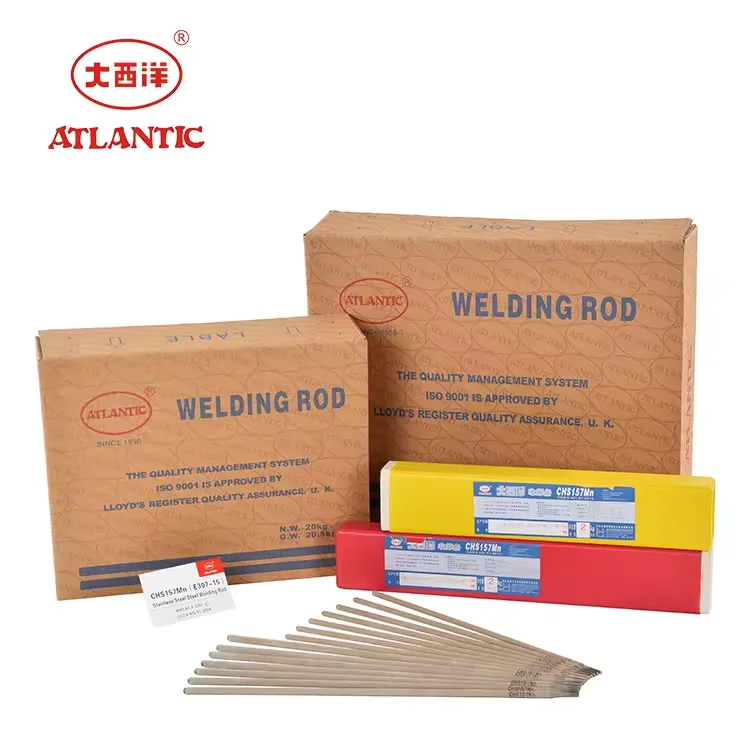 ATLANTIC 2024 Factory Price Ordinary Welding Flexible Solid Plastic Electrode CHS157Mn E307-15 Cast Iron Welding Rod