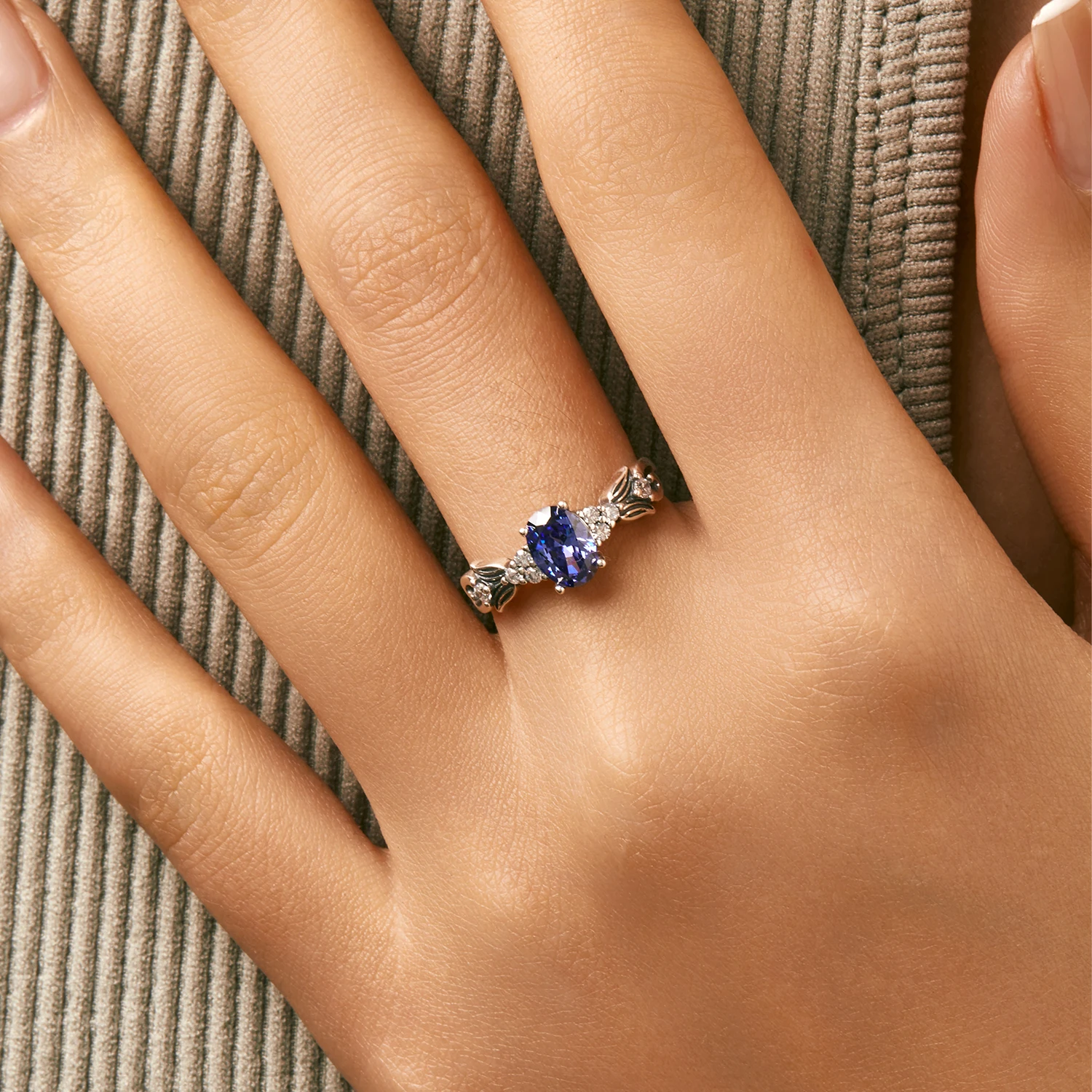 Bague Note De Musique Aurora Tears - Argent 925 Réglable | Zircone Cubique | Cadeau Femme Musical