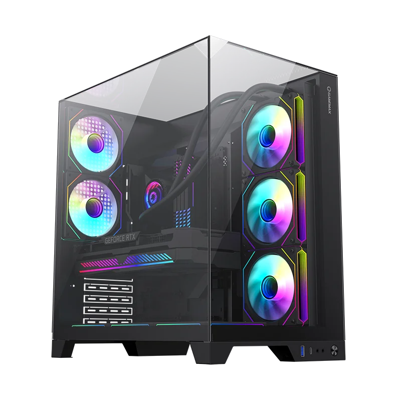 GAMEMAX Infinity Plus Mid-Tower ATX PC Case with ARGB Fans - Supports ...