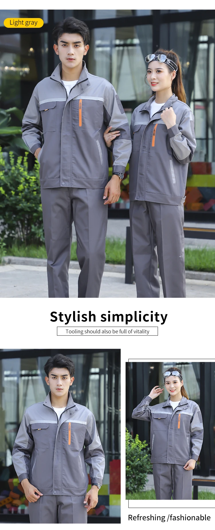 Industrial Work Clothes - Durable & Safe Polyester Cotton