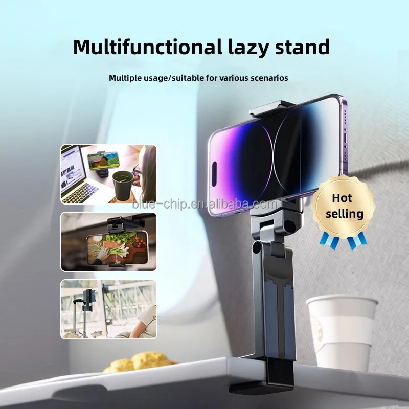 Multifunctional 360 Rotate Adjustable Phone Clip Holder Foldable