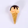 Chocolate vanilla cone