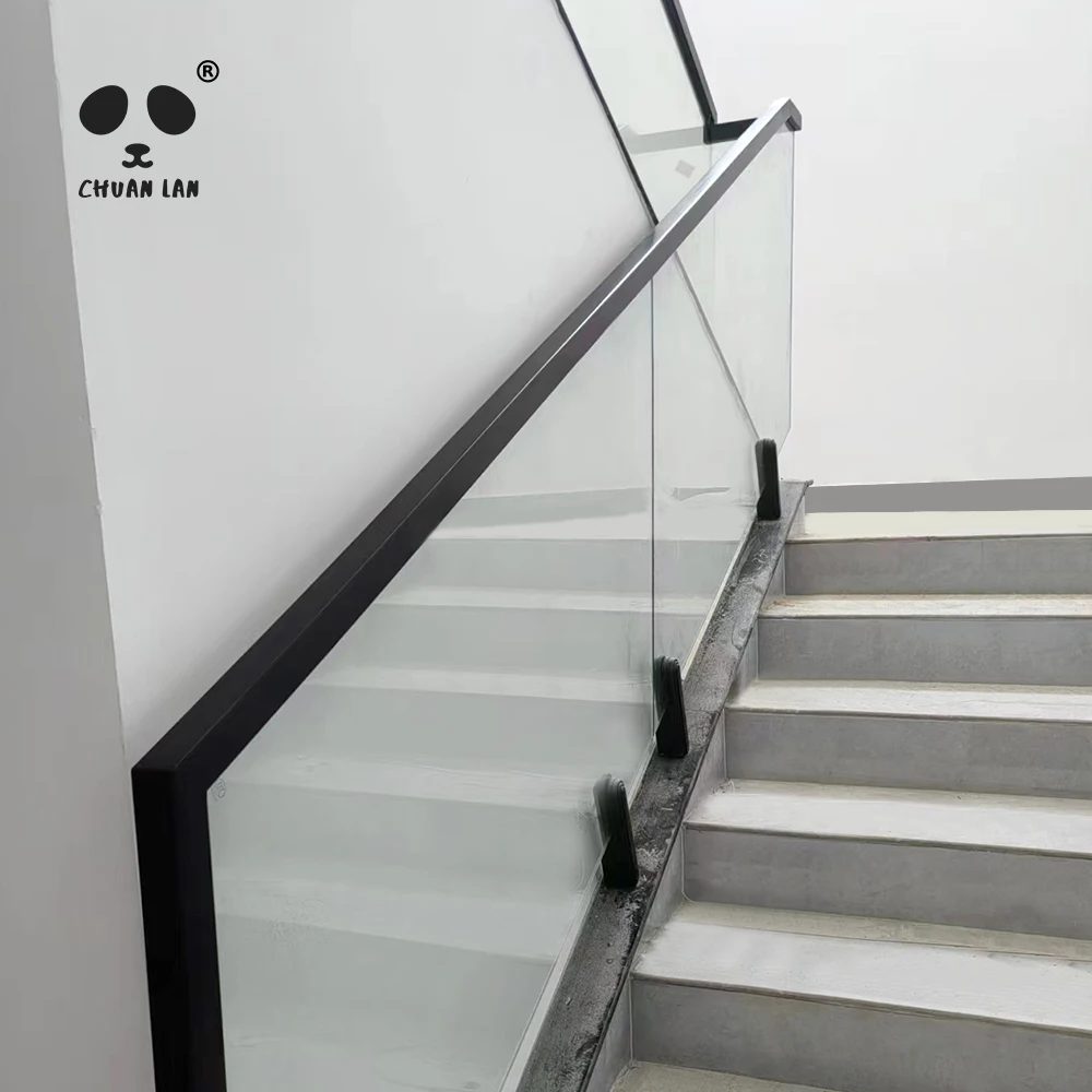 Chuanlan Modern Design Aluminium Glass Railing Decorative Pipe U Channel Slot Tube for Handrail Balustrades & Handrails