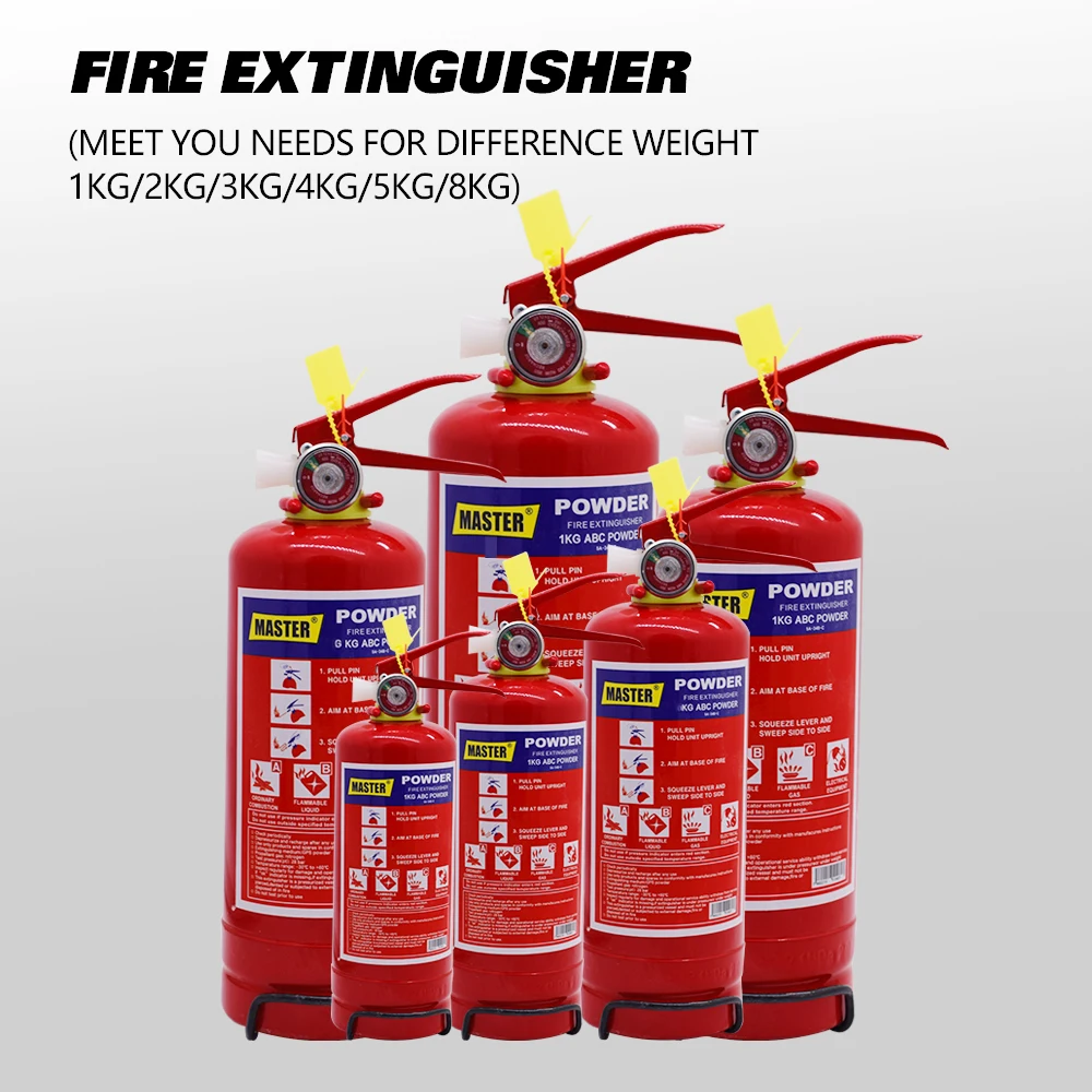 Factory Direct Sale Fire Extinguisher 1kg.2kg,3kg,9kg,25kg Abc Dry