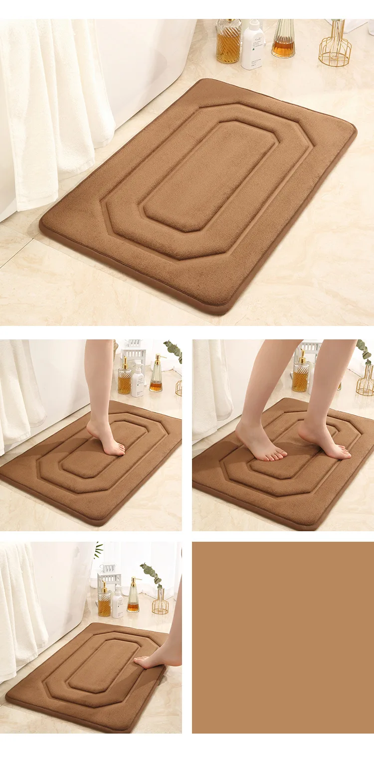 Thickened Memory Cotton Luxury Style Non-Slip Bath & Home Mat Environmental Protection Bedroom & Living Room Pad manufacture