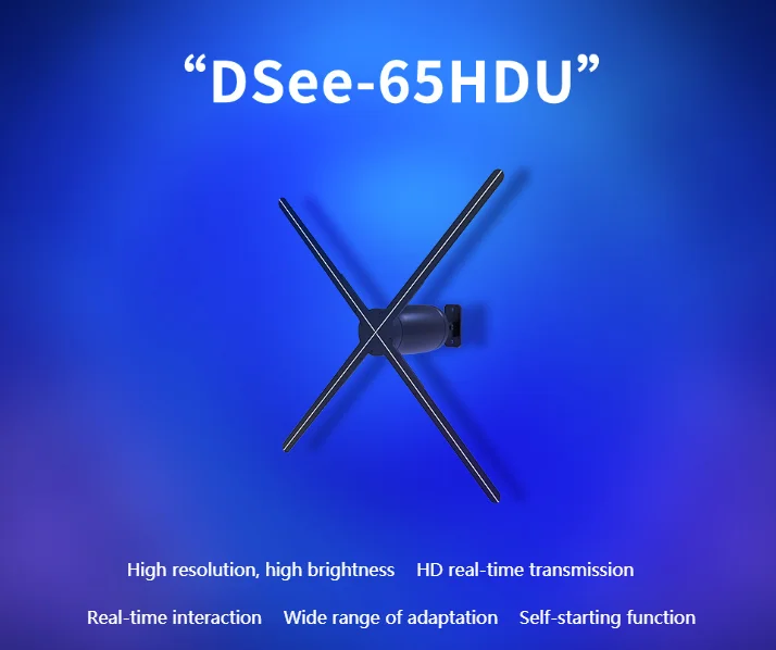 Dseelab 65X2 3D Hologram Fan - Waterproof Advertising Display