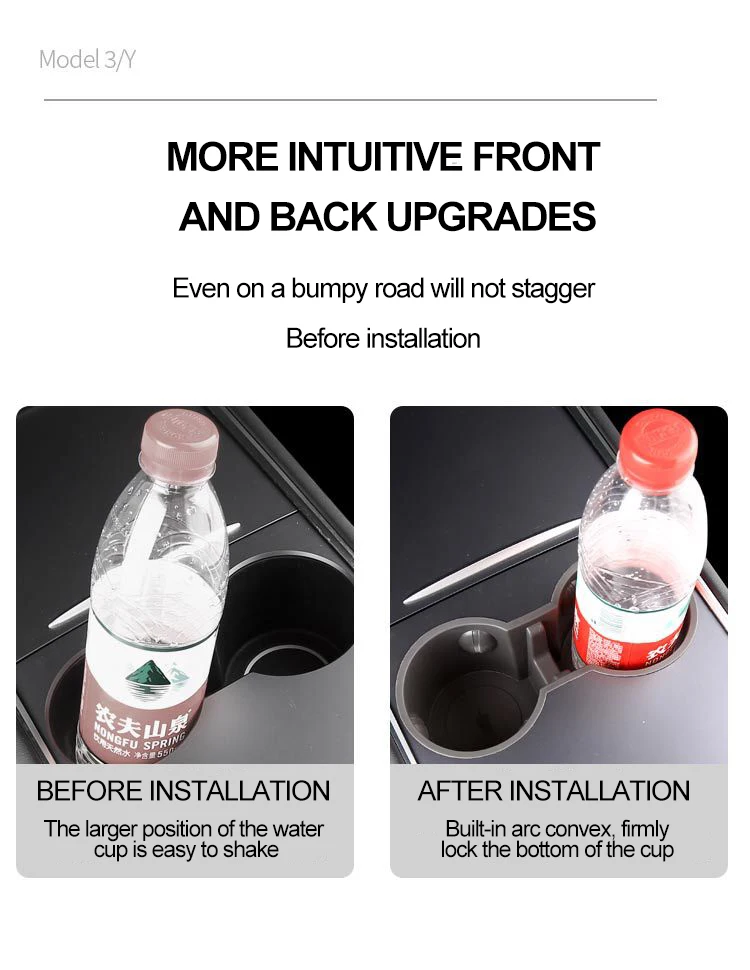 Tesla Cup Holder Tesla Model 3/y Center Console Cup Holder 2021 2022