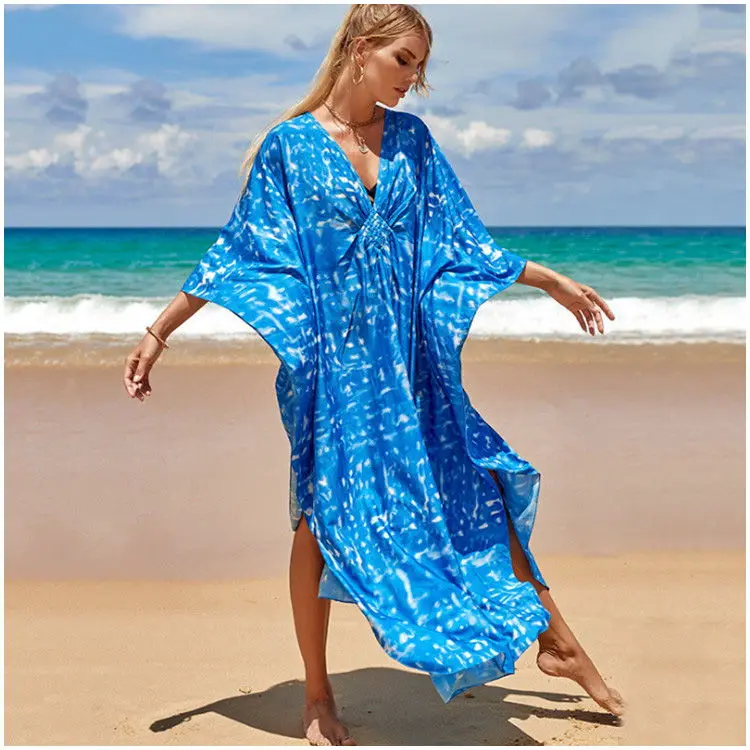 2023 Hot Sale Knitted Hollow Out Loose And Sexy Beach Bikini Cover Ups Wear  Women Beach Dress Ladies Beach Wear - Expore China Wholesale V Neck Short  Sleeve Dress Beach Cover and