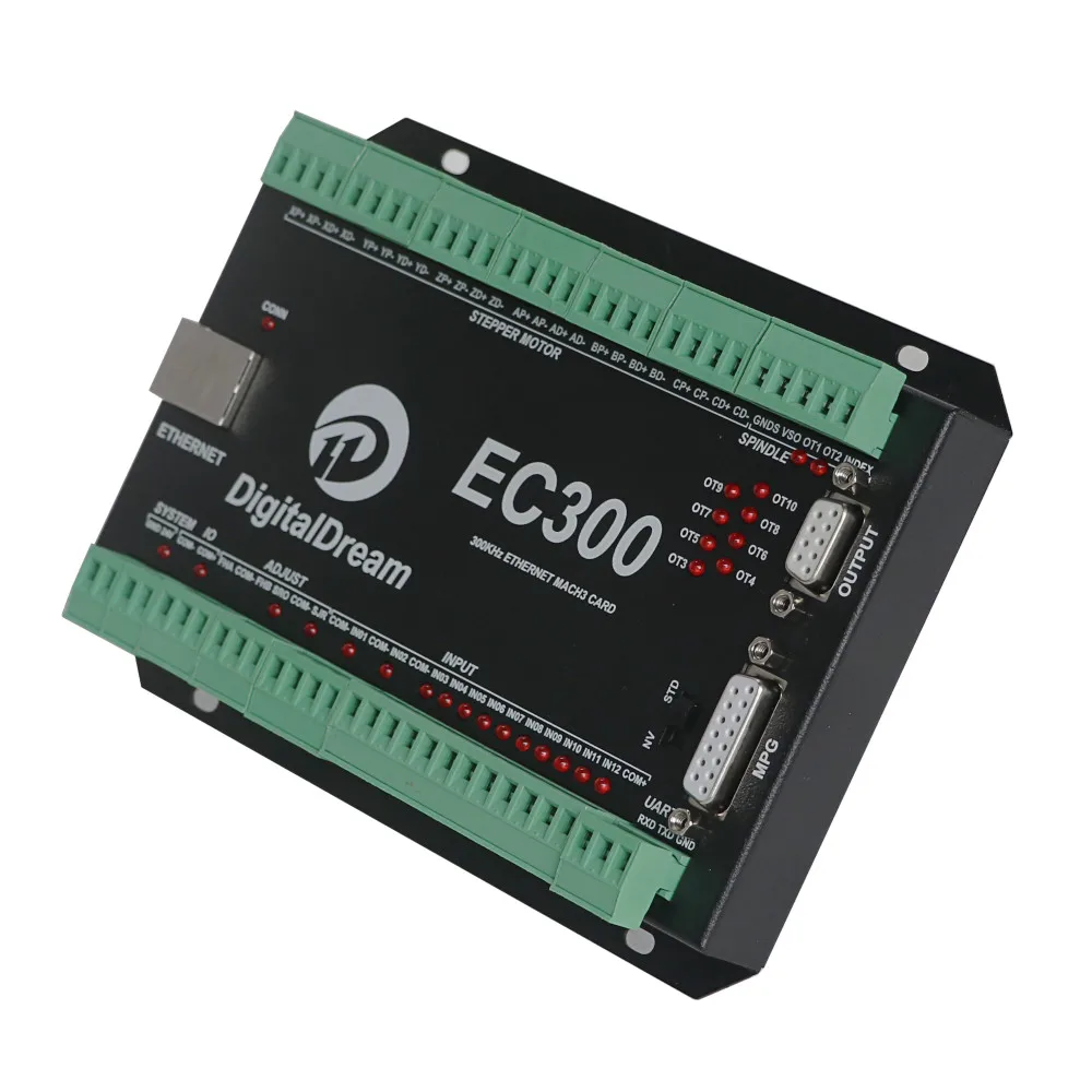 Digital Dream Mach 3 CNC Controller EC300 3Axis Breakout Board With Ethernet Communication  for Wood CNC Router