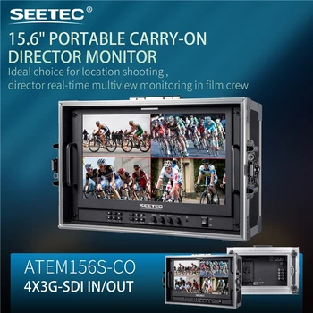 SEETEC ATEM156S-CO 15.6 Inch IPS Full HD 1920x1080 3G-SDI   Portable Carry-on Multi-camera Director Monitor detail image