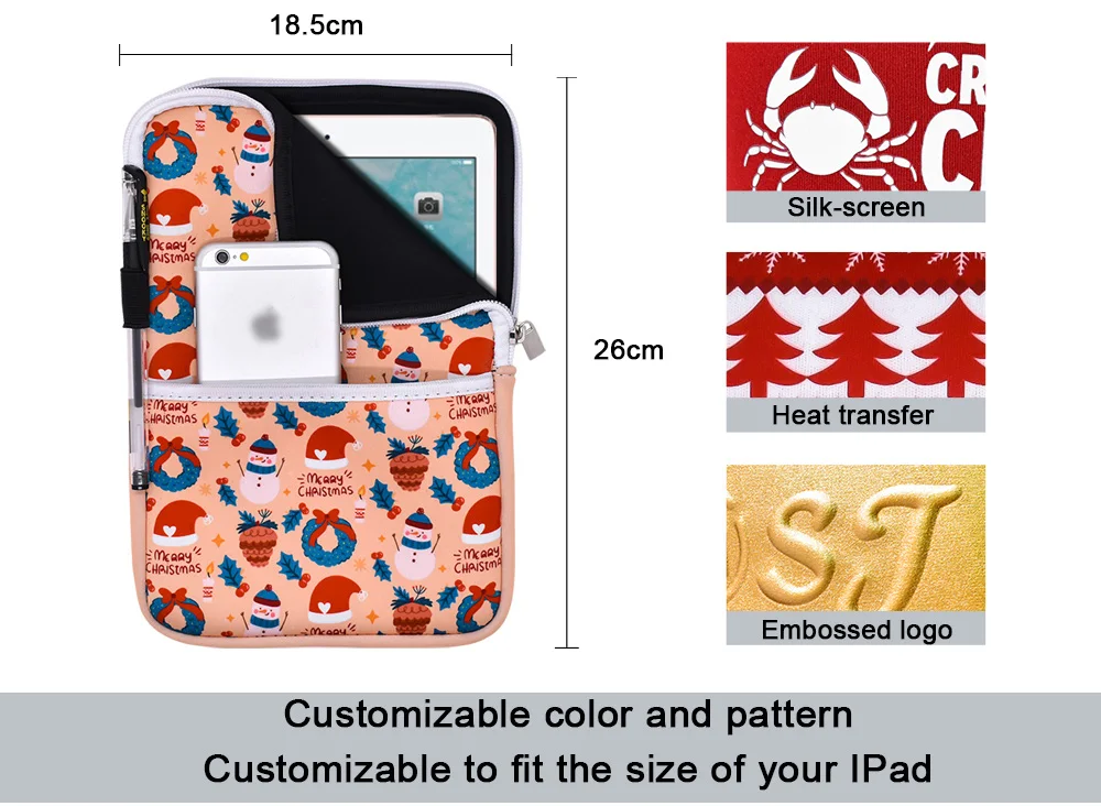 Factory Custom Logo 13 15.6 Inch Neoprene Laptop Sleeve-Business & Travel Style Waterproof Durable Protective Shockproof supplier