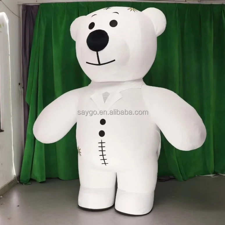 Desfile 3M gigante de peluche inflable oso de peluche mascota