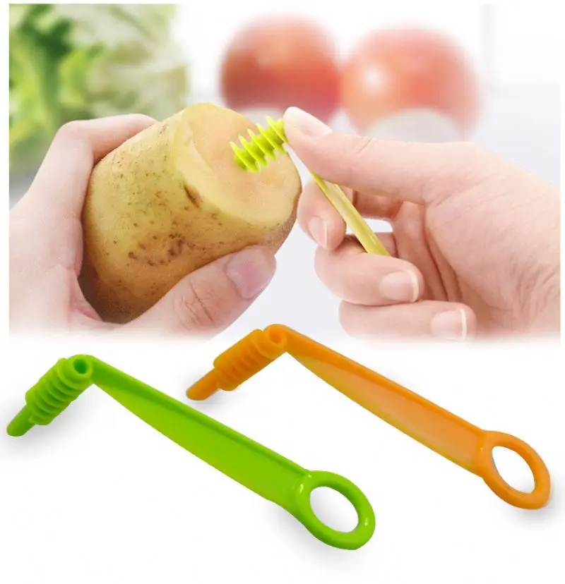 Buy Vegetable Spiral Slicer Peeler Redesigned Handle With Stainless Steel 4  Blade Veggie Julienne Slicer Cutter Fruit Slicer Julienne Peeler by Just  Green Tech on Dot & Bo