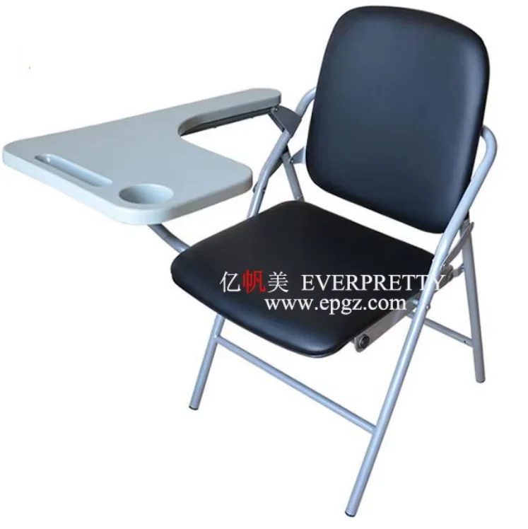 Modern Design Student Table and Chairs College Wooden Chair for Student Sketching Chair with Writing Tablet for Writing