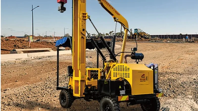 China New Mini Small Hydraulic Pile Drivers And Piling Machine For ...