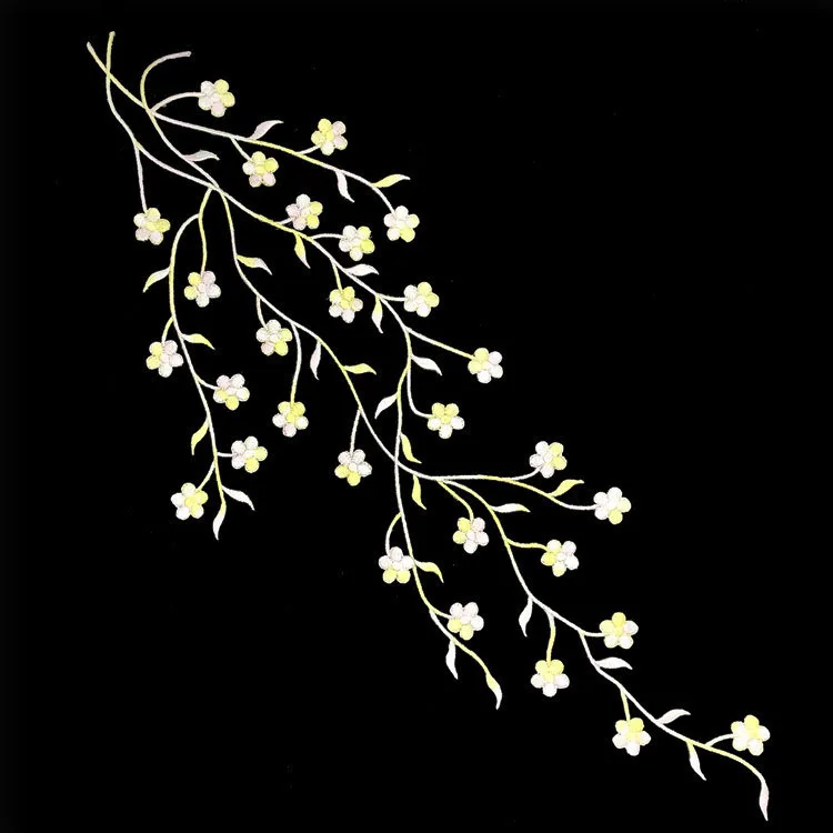 经典美丽梅花贴花铁贴片刺绣LT2443A| Alibaba.com