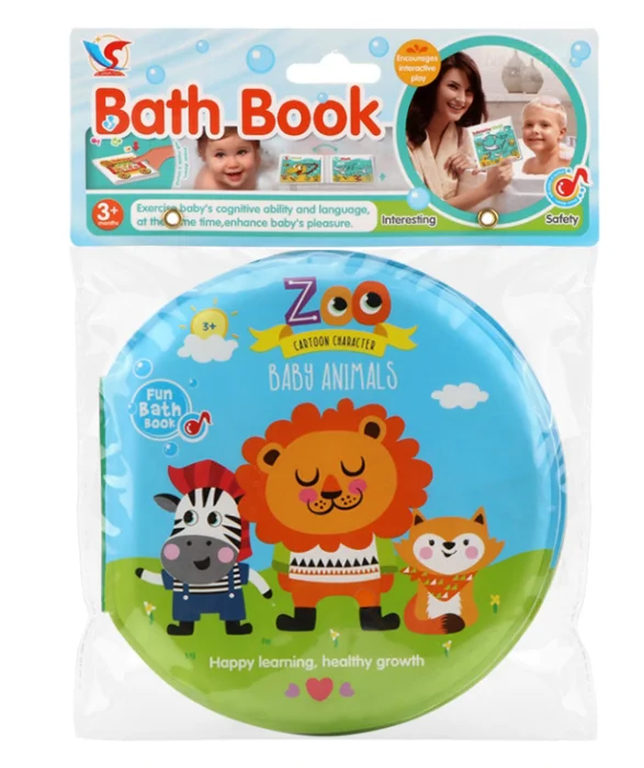 Activity Waterproof Pages Soft Baby EVA Cartoon Bath Books with BB Whistle Mixed Early Educational Bathroom Toys