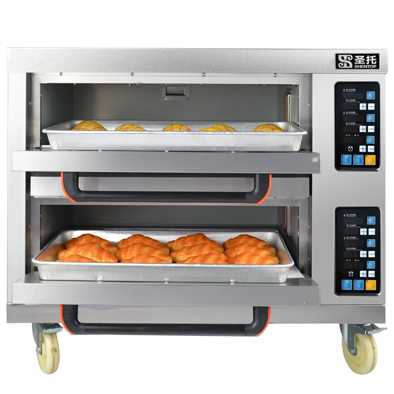 Commercial Industrial Electric Kitchen Deck Baking Convection Pie Pita Bread Pizza Oven Bakery