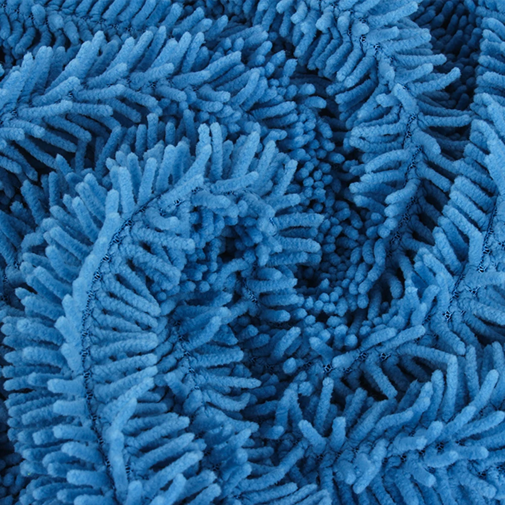 Microfiber Polyester Small Chenille Pile Fabric Roll For Mop Pad Carpet