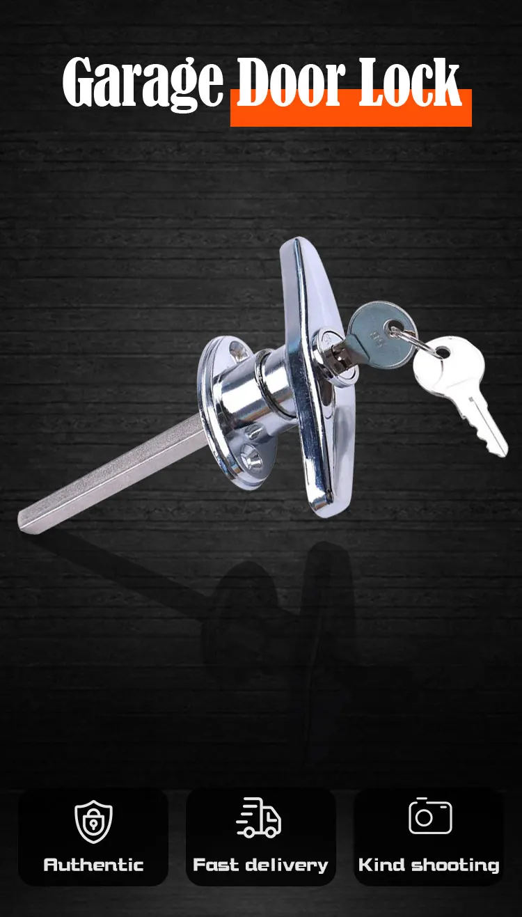Security Cylinder Lock Mechanism Chrome Plated Emergency Garage Gate