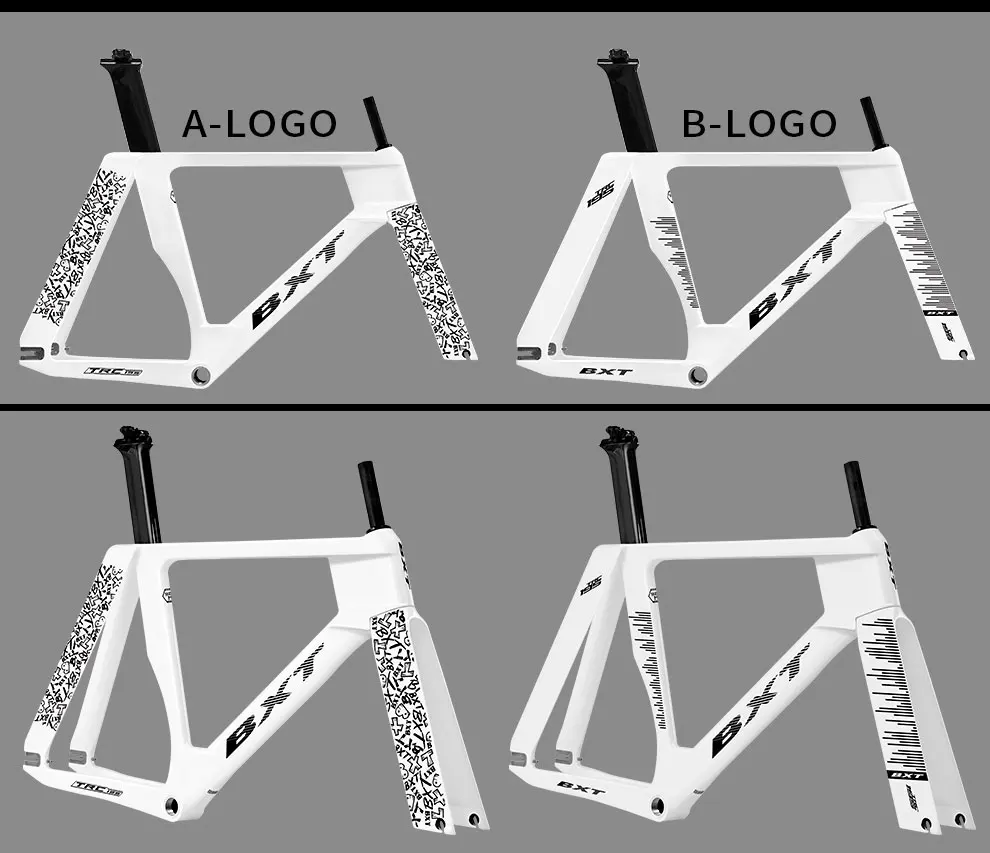 BXT 2025 Full Carbon Track Bike Frame - Fixed Gear Road Bicycle