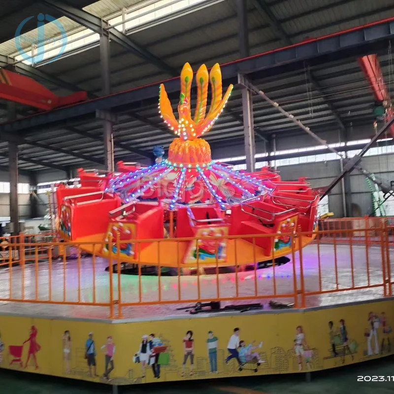 Turntable Ride Amusement Park Rotary Phoenix Turntable Ballerina Ride Thrilling Rotary ...