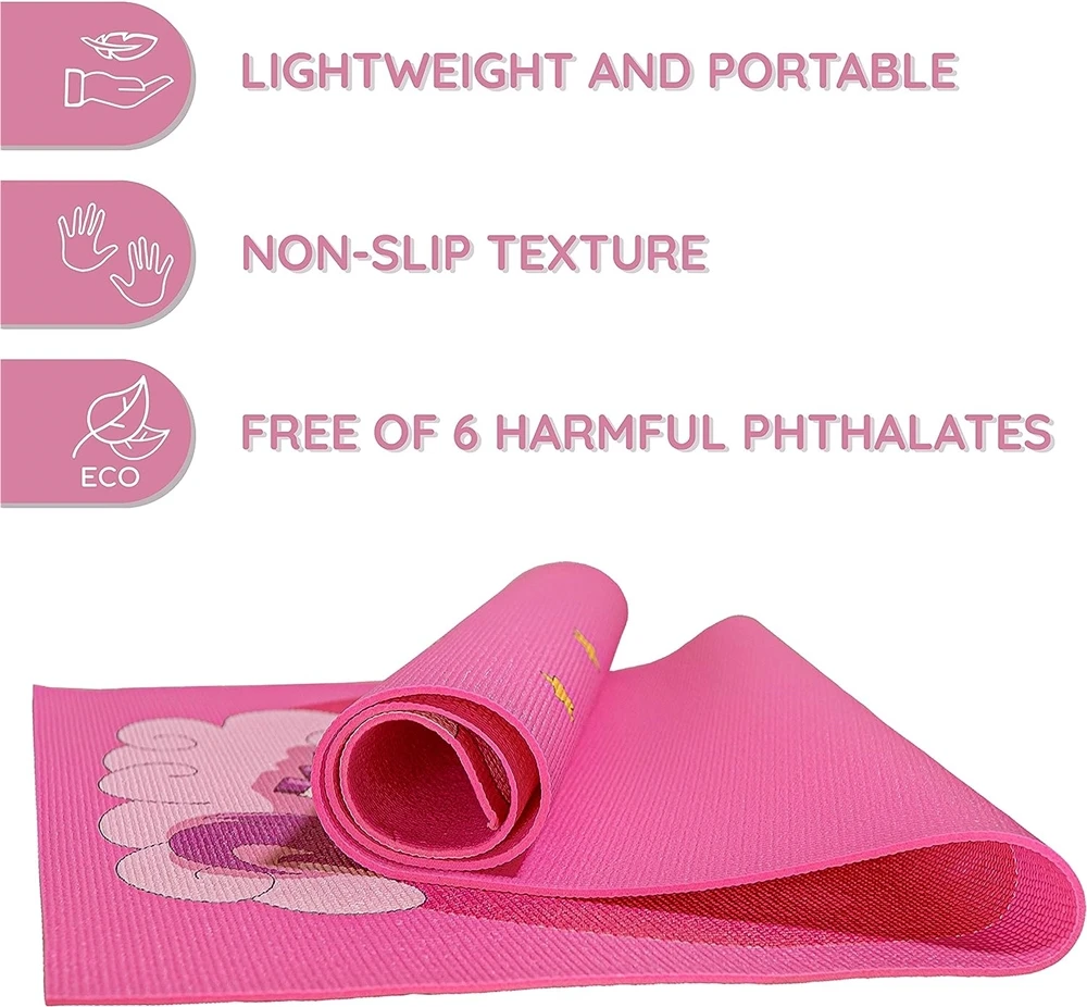 Fitness Wholesale Custom Kids Pvc Yoga Mat Full Printing Eco Friendly