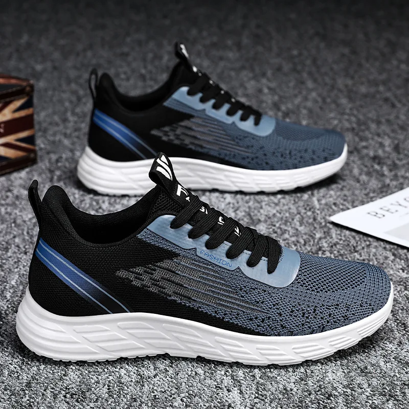 Wholesale Low Price OEM Fashion Trend Men's Shoes Flying Woven Casual  Breathable Mesh Surface Sports Cloth Shoes For Men Wholesale From  m.