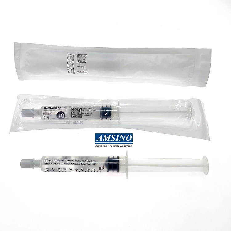 Amsafe Disposable Medical 3ml/5ml/10ml/20ml 0.9% Normal Nacl Saline ...