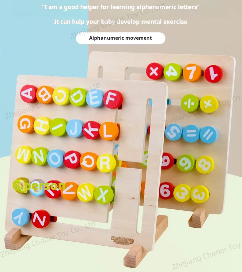 2024 Number Alphabet Doublesided Montessori Learning Board Educational Toys For Children