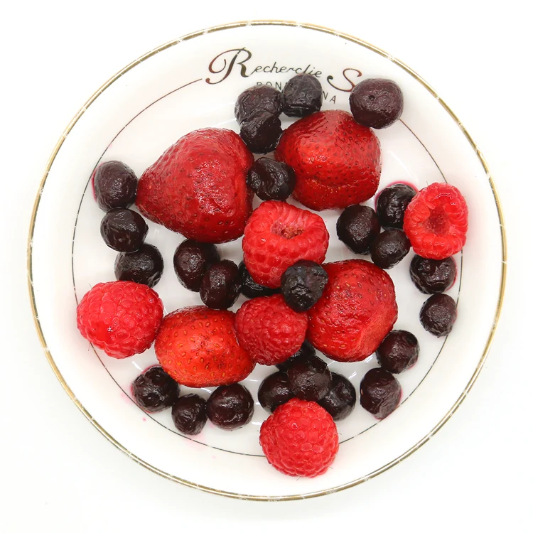 Bulk Packing Frozen Fruit IQF Frozen Mixed Berries with Blackberry Strawberry Blueberry Raspberry